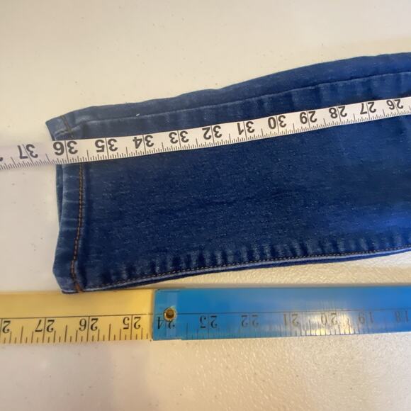 Y2K Women's Aeropostale High Waisted Jeggings Size 4 Regular Medium Blue Stretch - Picture 5 of 9